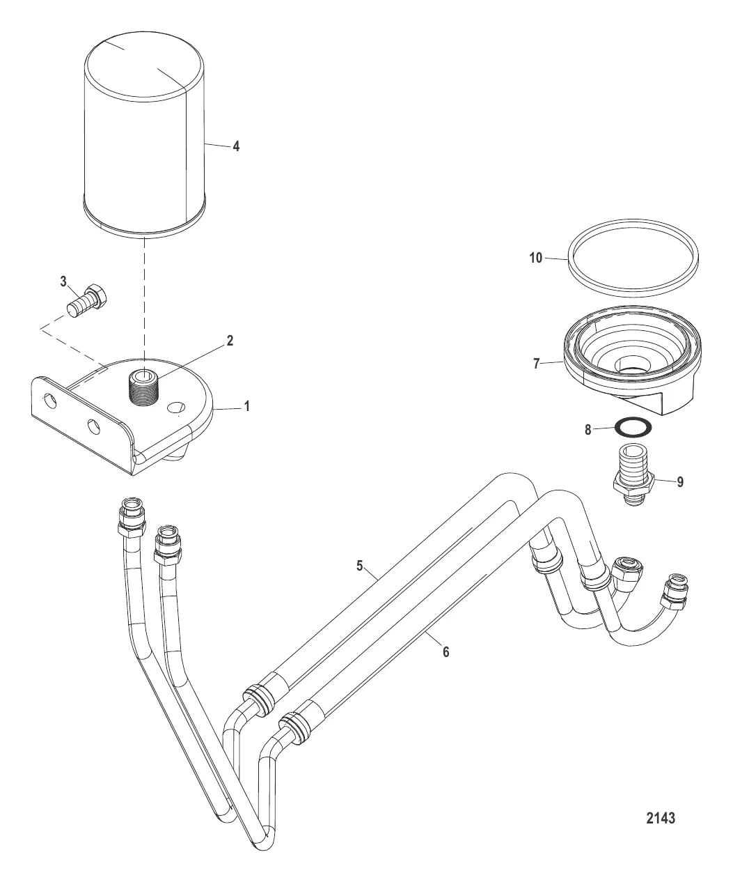 Комплект выносного масляного фильтра (864990A 1)