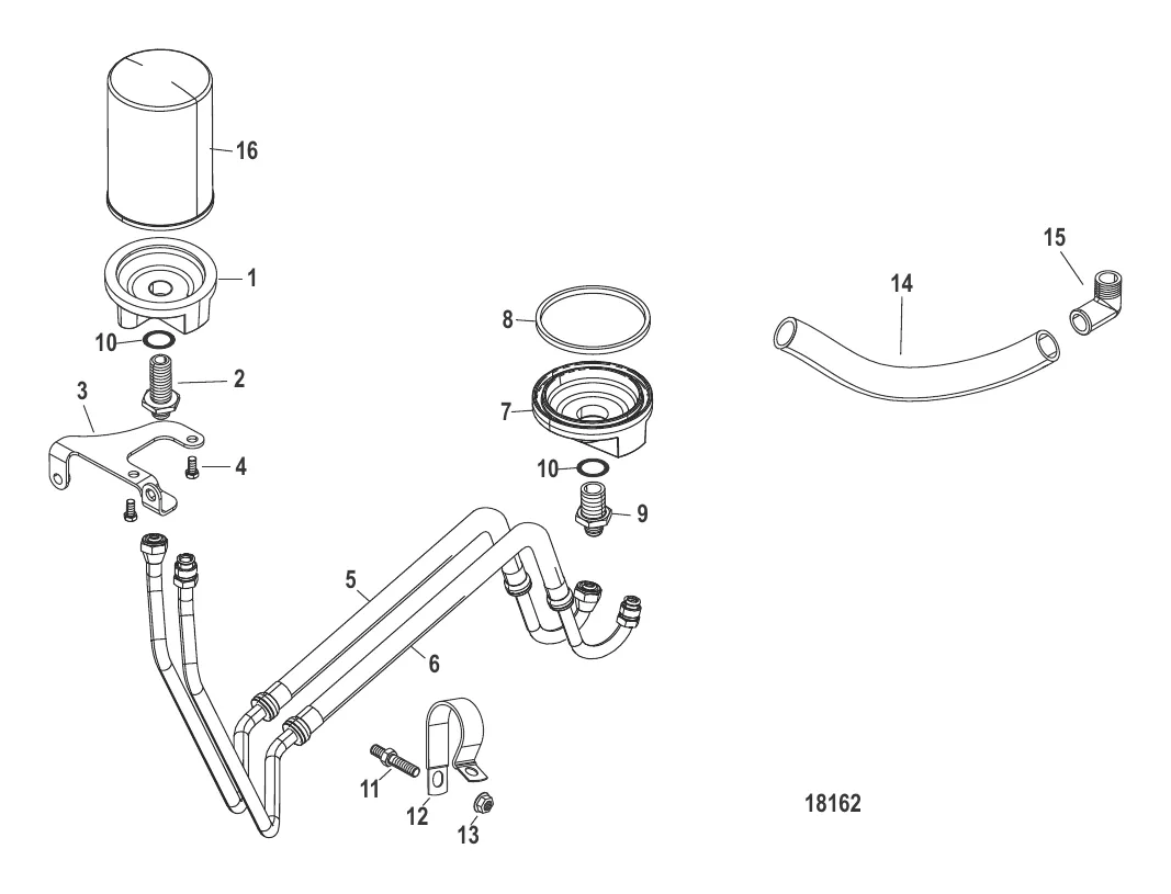 Комплект выносного масляного фильтра (807459A09)
