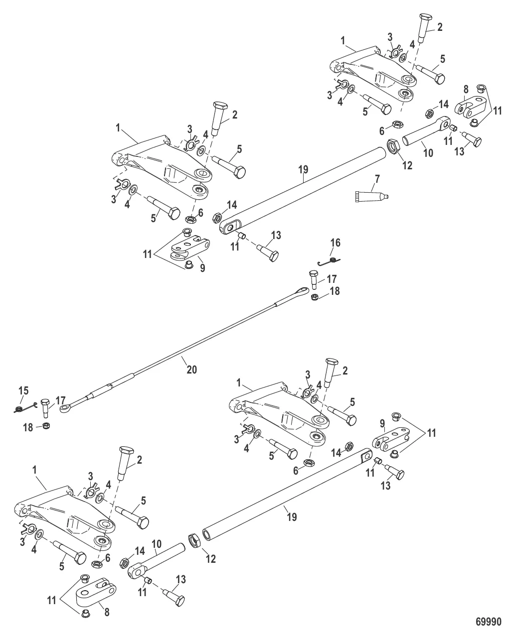 Tie Bar Kit-Quad JPO