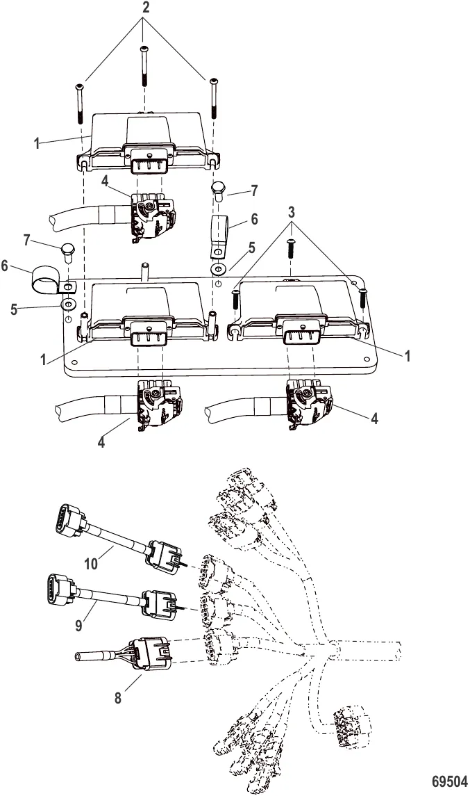 Плата LCM строенная Главная станция
