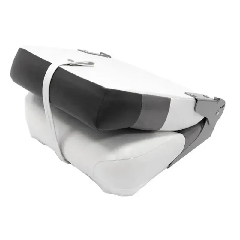 Newstarmarine Сиденье мягкое складное Premium High Back Boat Seat, бело-серое