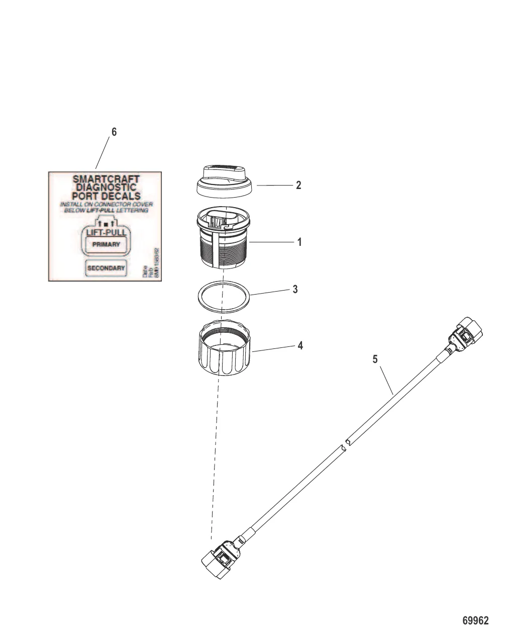 Комплект установки диагностического блока, 10-контактный разъем
