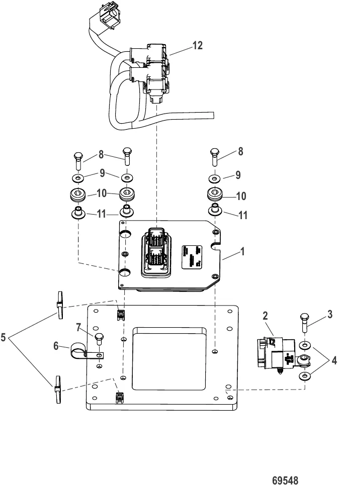 Жгут проводов и кронштейн TVM в сборе Исполнения Racing