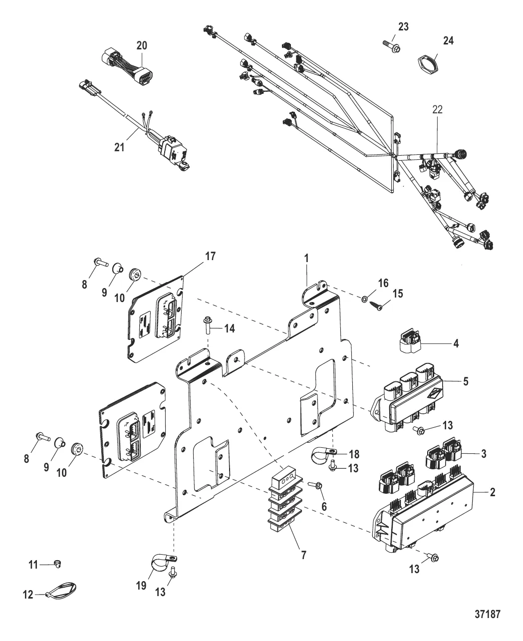 Панель в сборе, Axius Конструкция II (кронштейн 13.44 x 17")