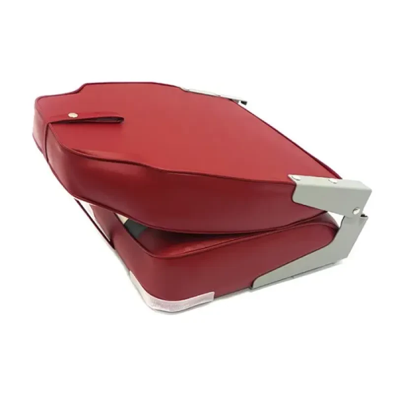 Newstarmarine Сиденье мягкое складное High Back Rainbow Boat Seat, красно-белое