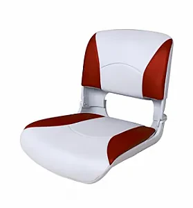 Сиденье пластмассовое складное с подложкой Deluxe All Weather Seat, бело-красное 75113WR