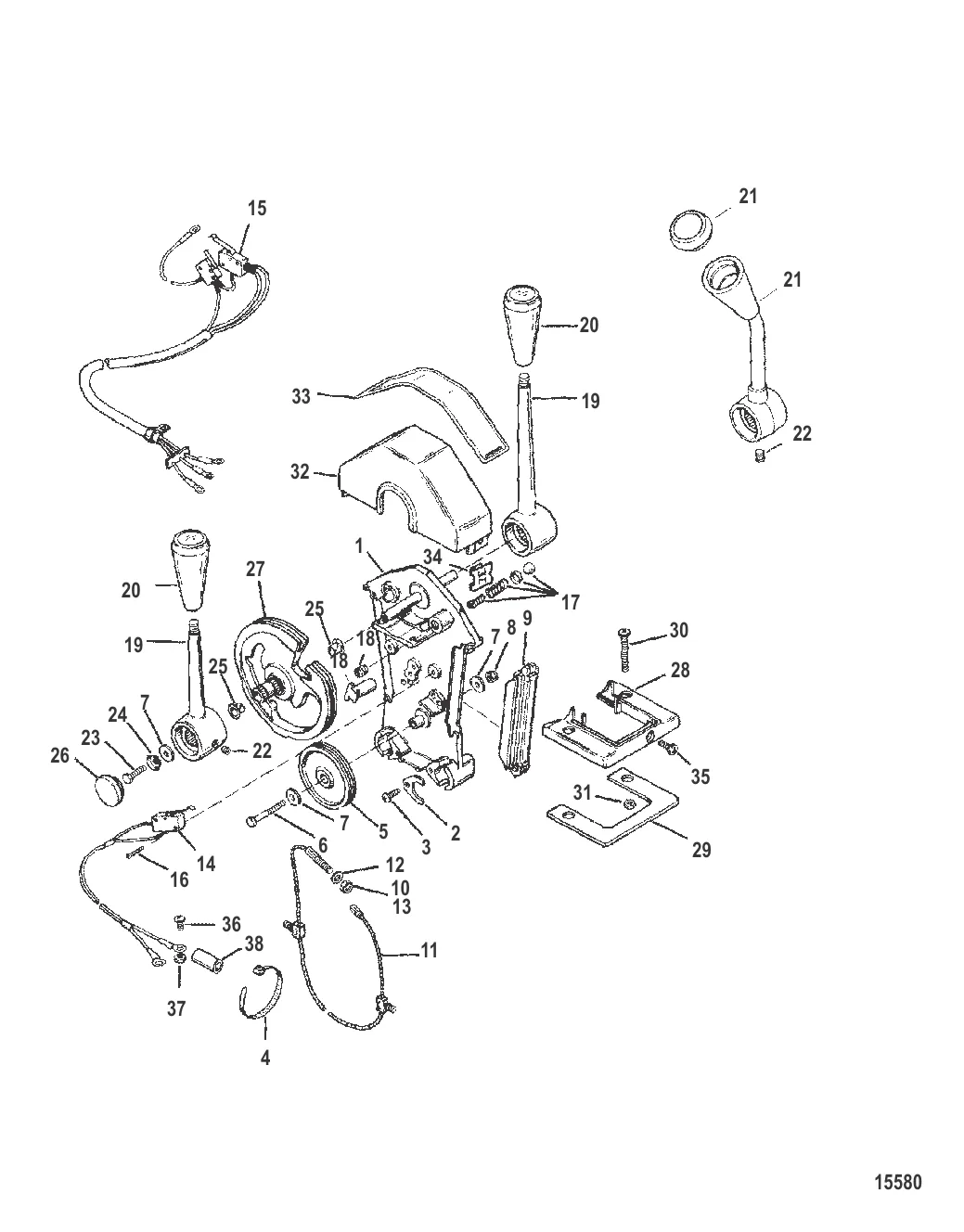 Консоль Commander двухрычажная (93800A5 – A25)