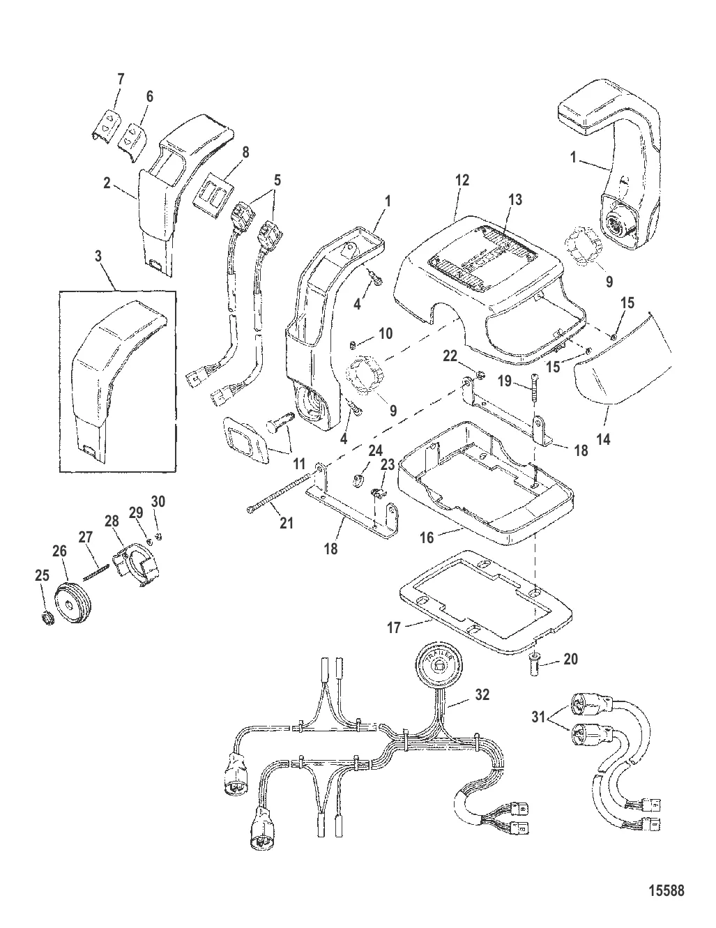 Консоль Commander 3000 (сдвоенная 2) (88688A86 – A90)