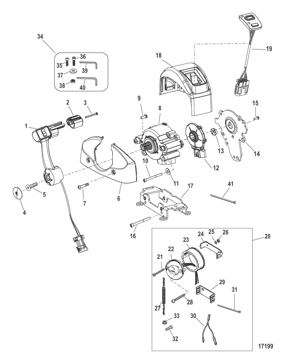 Дистанционное управление – DTS Легкий нактоузный (конструкция I)