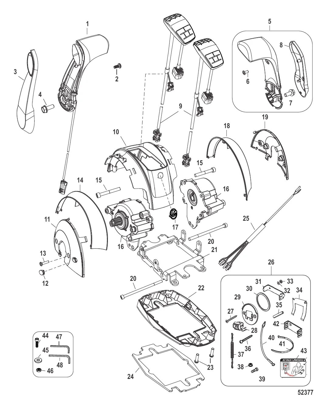 Дистанционное управление – DTS Shadow Mode с панелью CAN (конструкция II)