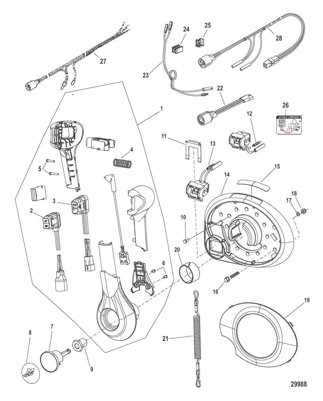 Дистанционное управление – 4000 GEN II (Пистолетная рукоятка) Панельное крепление