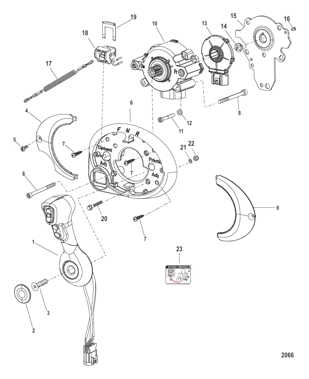 Дистанционное управление – DTS Панельное крепление (892984A01 и A02)
