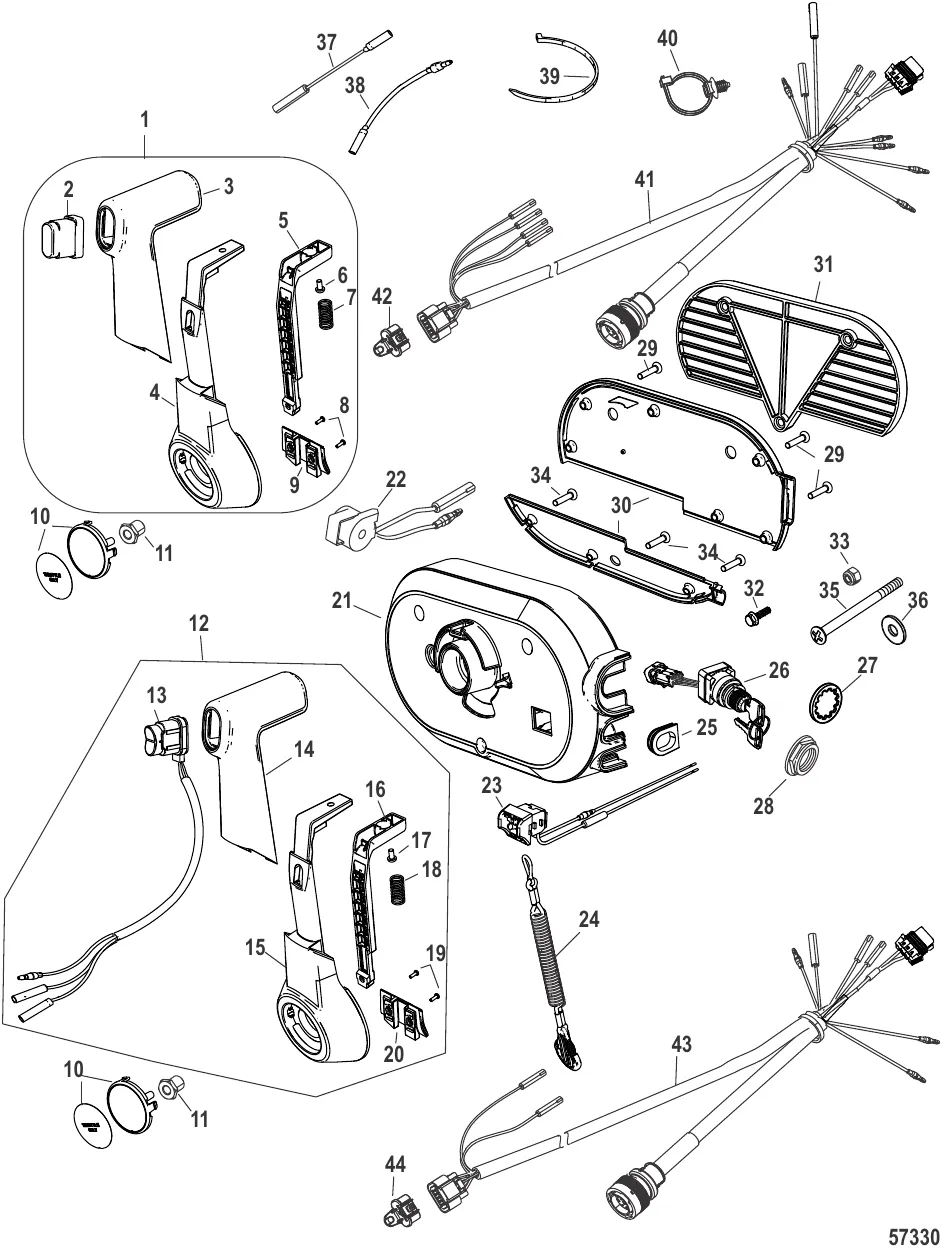 Дистанционное управление – 4000, боковая установка (14-конт.)