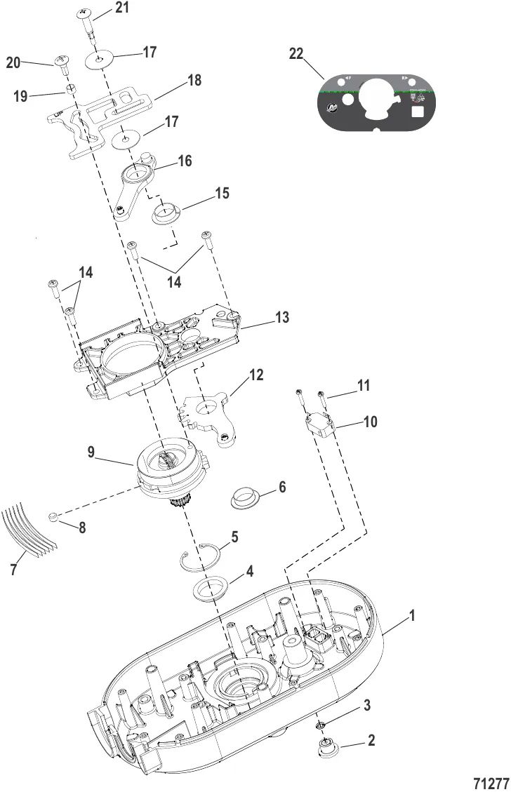 Housing Assembly 14 Pin Side Mount RC