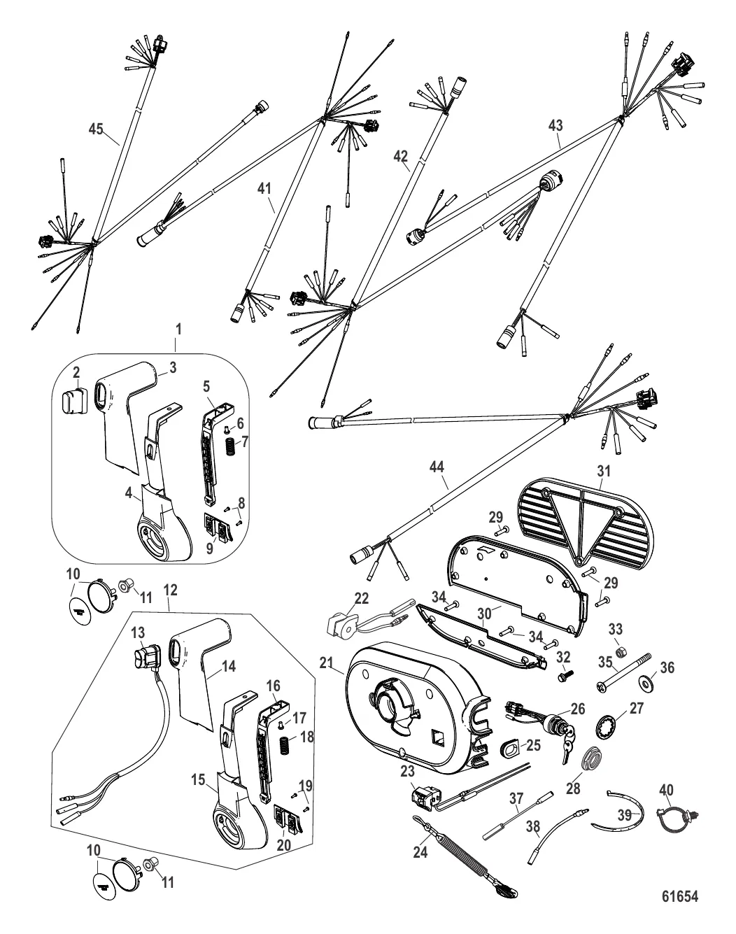Дистанционное управление – 4000, боковая установка (Molex/8- и 14-конт.)