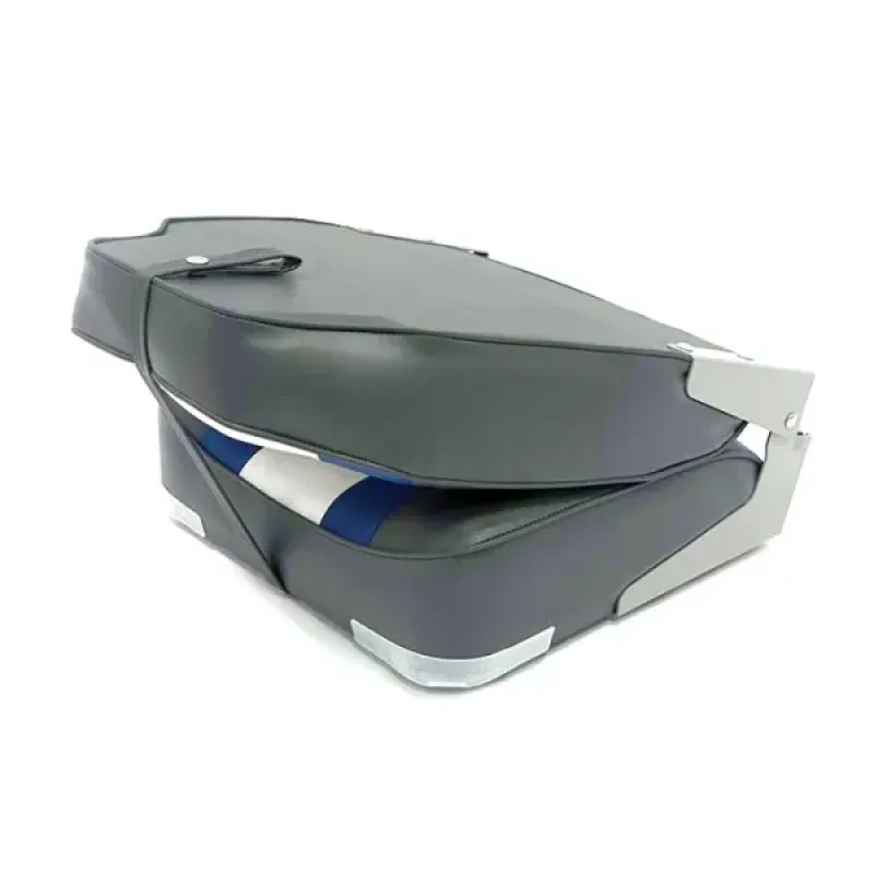 Newstarmarine Сиденье мягкое складное High Back Rainbow Boat Seat, чёрно-белое