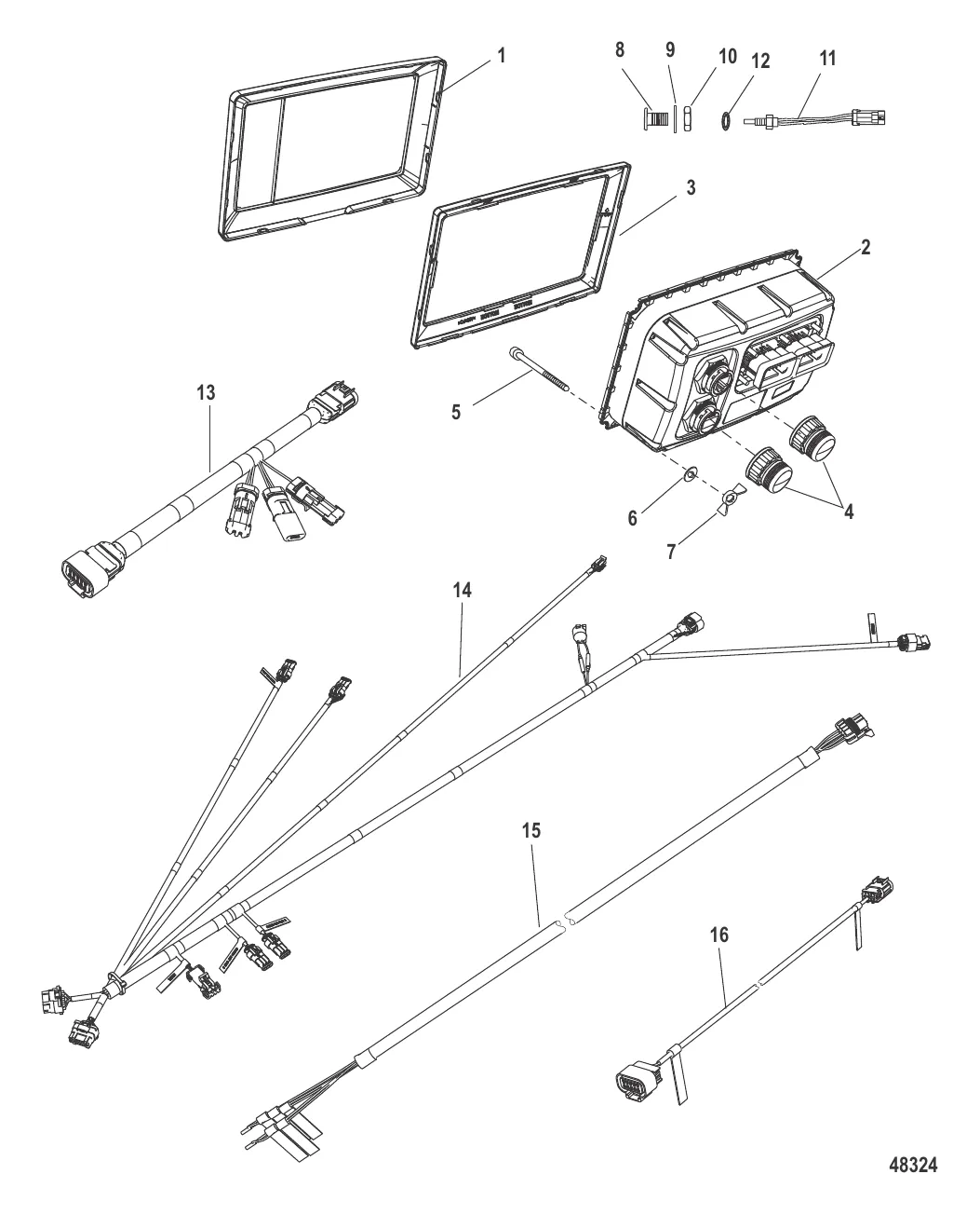 Комплект VesselView Mercury Standard