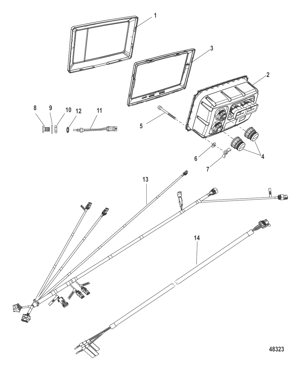 Комплект VesselView Mercury/Axius – бензин