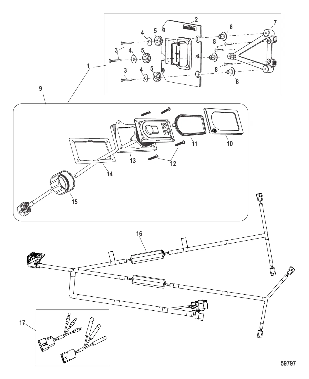 Комплект системы управления дифферентом Active Trim Сдвоенный двигатель – MerCruiser