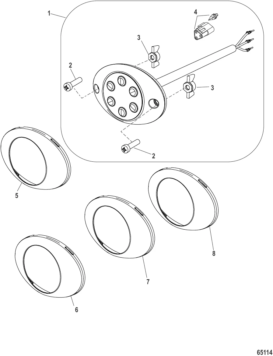 Moving Prop Alert Light System-Oval Cowl