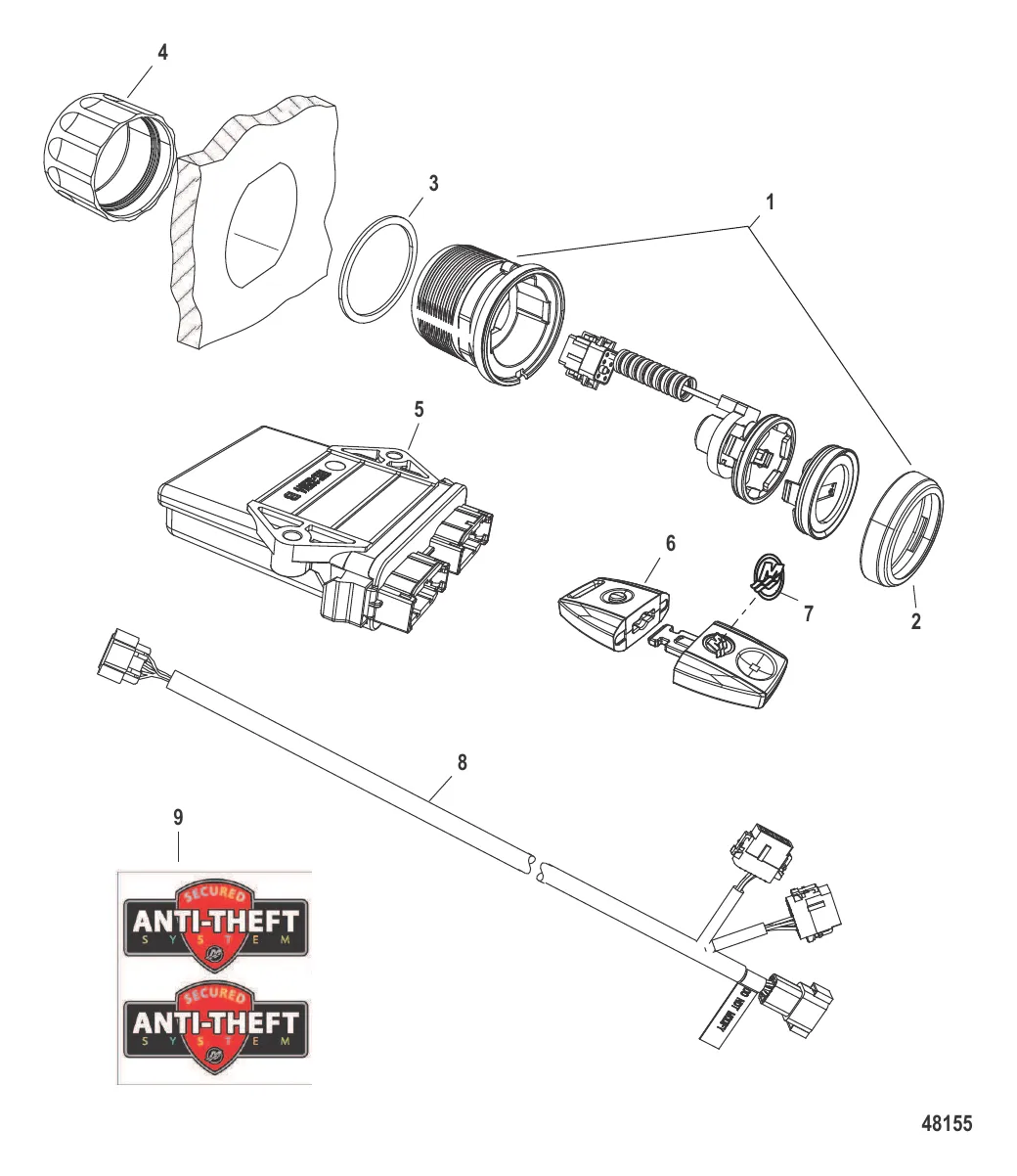 Противоугонная система Стандартн. (8M0057383)