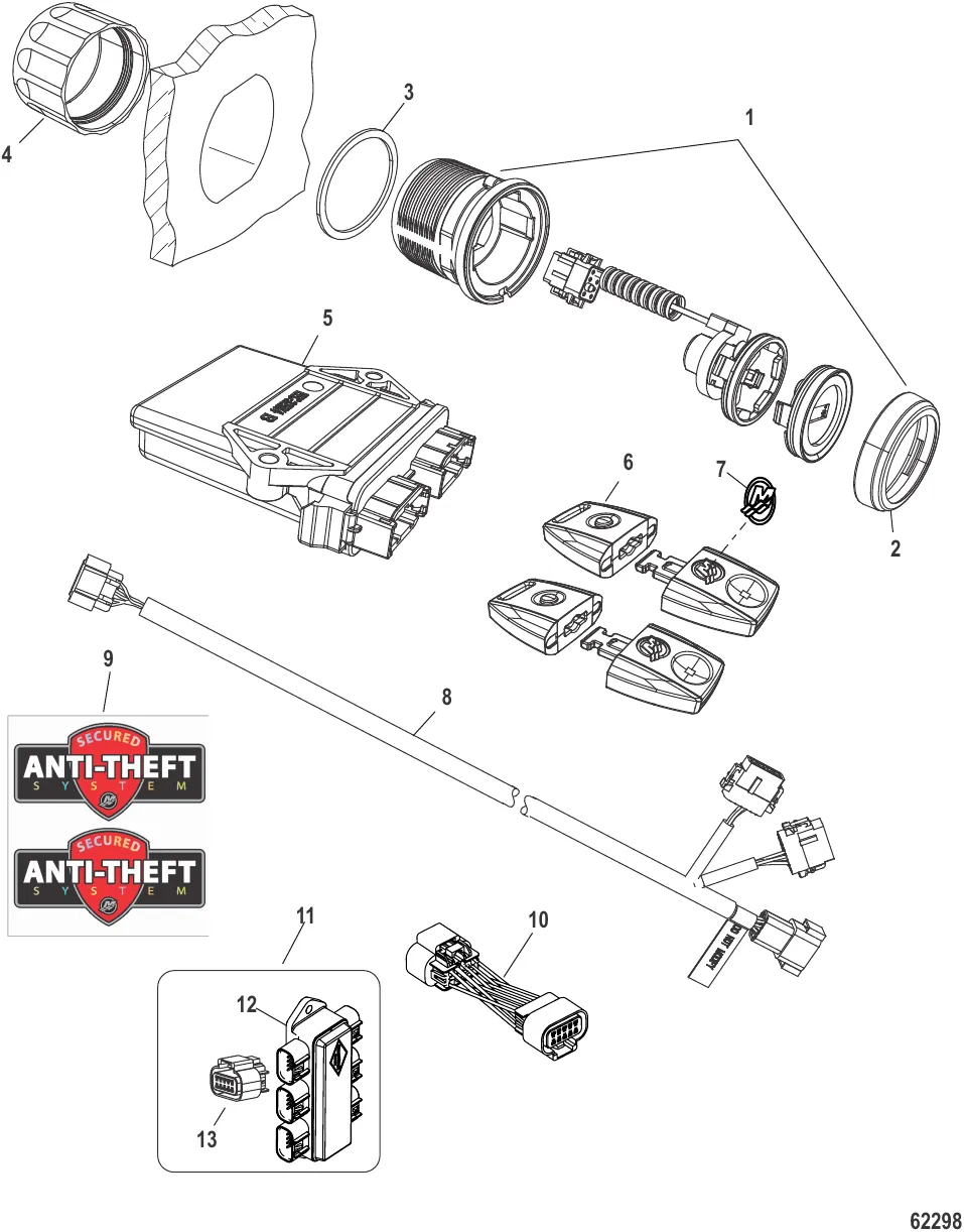 Theft Deterrent System-Dual Race 1100/1350