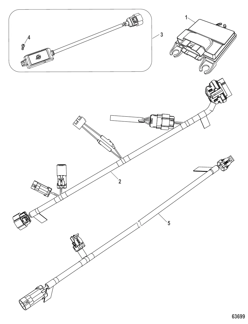 Комплект модуля SmartTow двигателя 8M0101650 (механический)