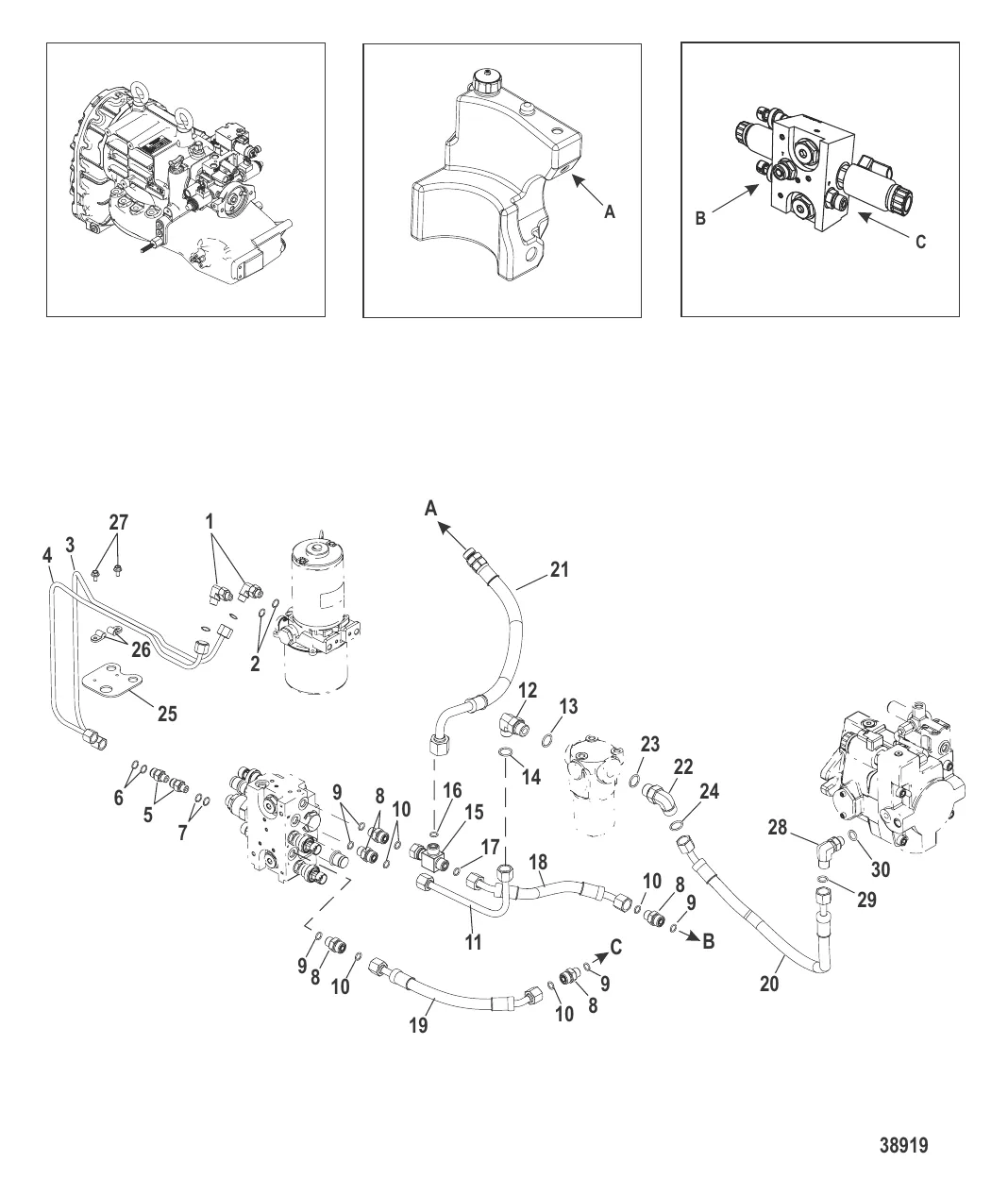 Гидравлическая система Левый борт