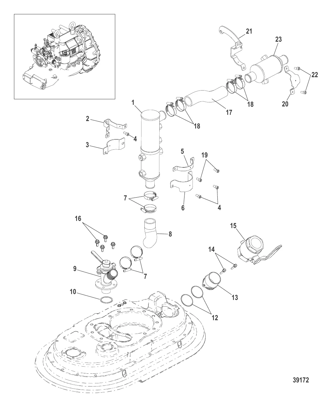 Система охлаждения (С коробкой отбора мощности)