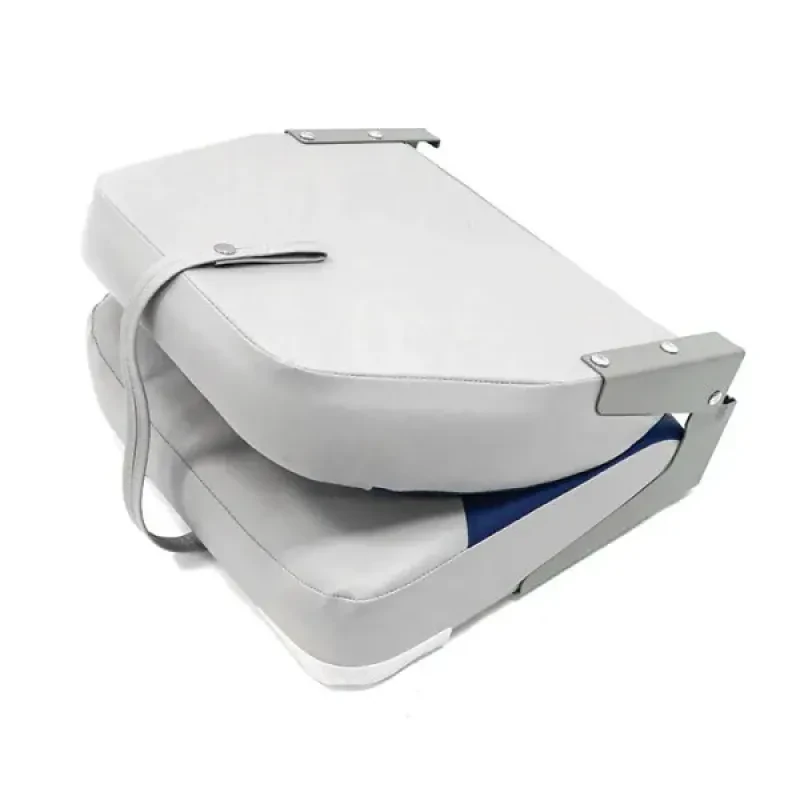 Newstarmarine Сиденье мягкое складное Classic Low Back Seat, серо-синее