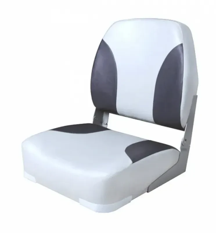 Newstarmarine Сиденье мягкое складное Classic Low Back Seat, серо-чёрное