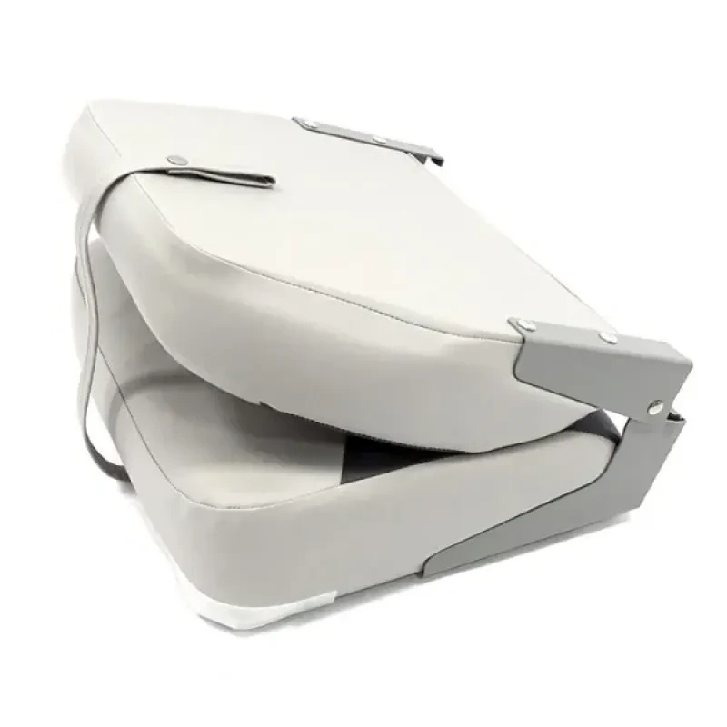 Newstarmarine Сиденье мягкое складное Classic Low Back Seat, серо-чёрное