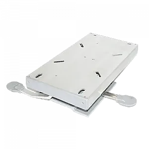 Вертлюг для сиденья, алюминий, с фиксатором и салазками 10251862