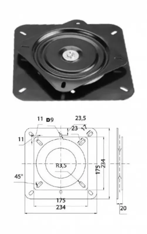 EASTERNER Переходник-основание для C12500