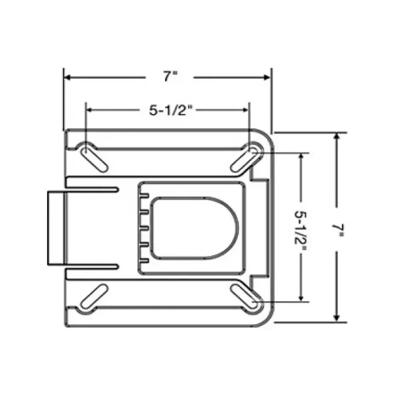 SPRINGFIELD Переходник поворотный с быстросъемной площадкой для сидений, 178х178мм