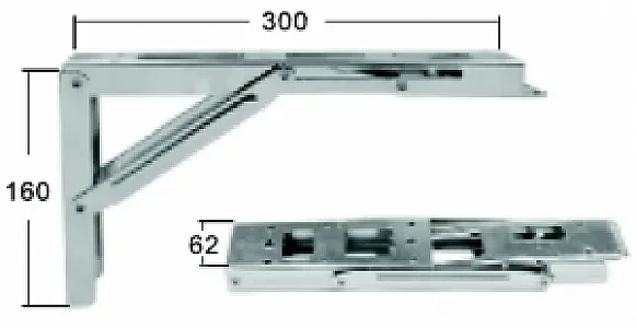 Кронштейн столешницы складной до 150кг O006085