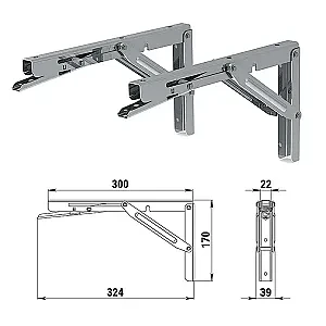 Кронштейн столешницы (тип 1) 050304T