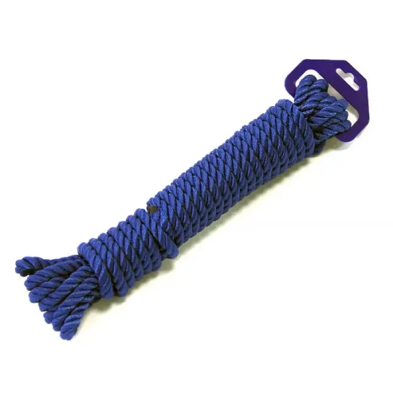 ПЕТРОКАНАТ Трос швартовый трех прядный 12мм*9м темно-синий
