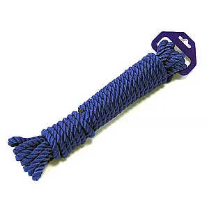 Трос швартовый трех прядный 12мм*9м темно-синий 115010Р
