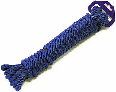 Трос швартовый трехпрядный 12мм*9м темно-синий 115010P