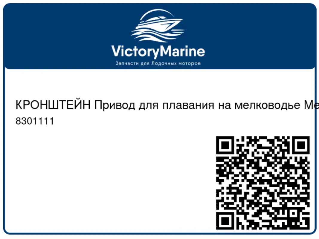 КРОНШТЕЙН Привод для плавания на мелководье Mercury