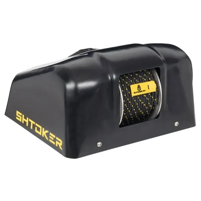 Якорная лебедка "SHTOKER" на палубу черная