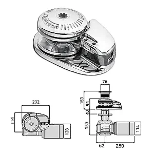 Лебедка якорная "X2" без барабана, 1000Вт, 12В, цепь 6мм 600050