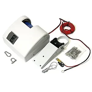 Якорная лебедка Fisherman 25 для соленых вод, с тросом 30м белая 3201-0404