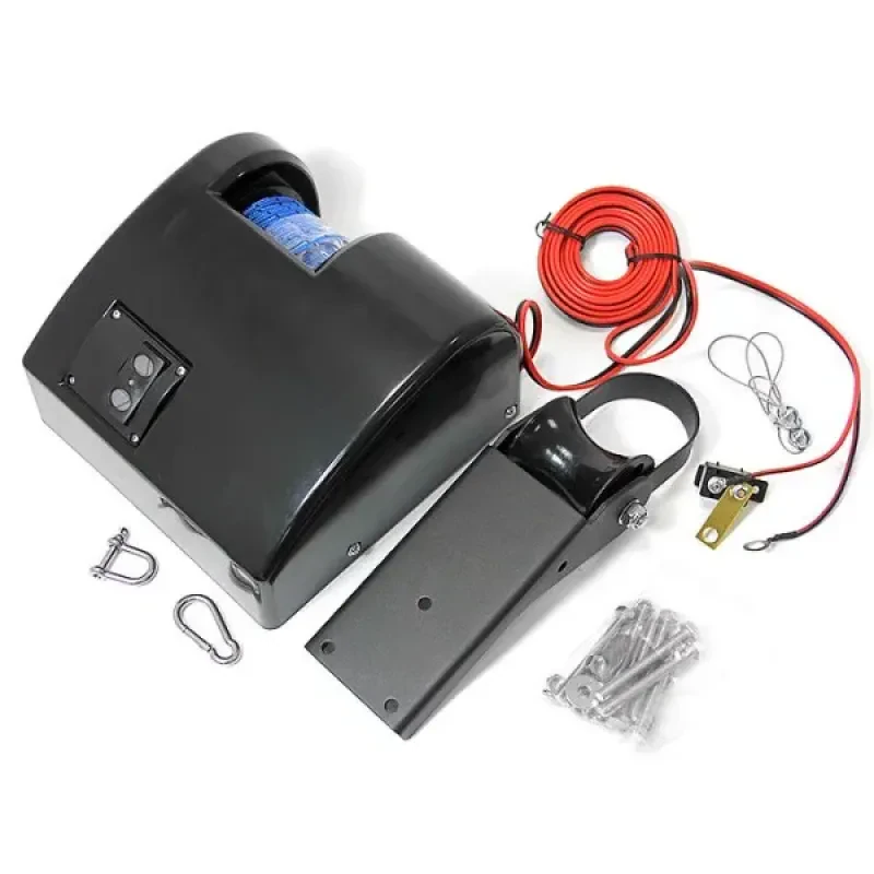 CIM Якорная лебедка Fisherman 25 для пресной воды, с тросом 30м чёрная