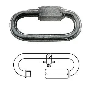 Звено соединительное быстроразъемное 8 мм 1701-0108