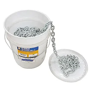 Цепь 6 мм оцинкованная сталь (ведро 43 м.) 0816-0606