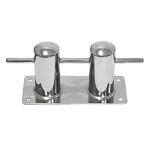 Кнехт двойной 60 мм с основанием 020206T