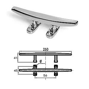 Утка швартовая сталь 250мм 0621-0110
