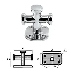 Кнехт одинарный 60х60мм AISI316 0601-0101